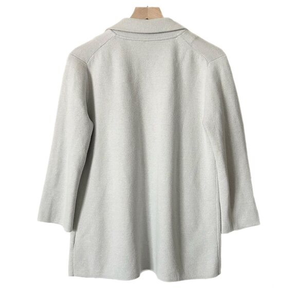 J.Crew Open Front Sweater Blazer Cardigan Light Gray Size Small - Picture 3 of 7